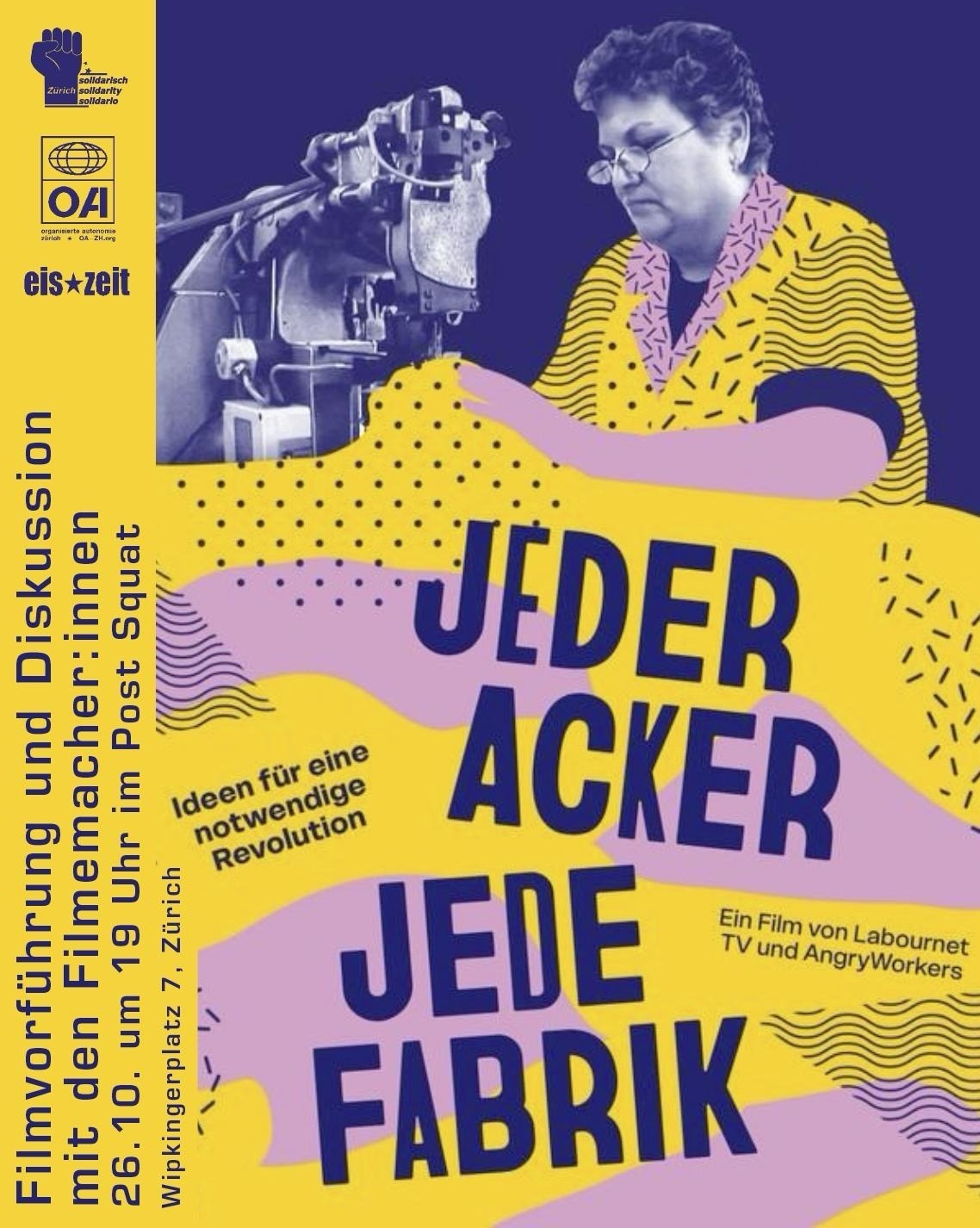 Flyer: Jeder Acker, jede Fabrik